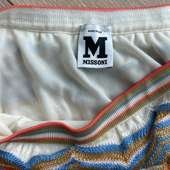 M Missoni knit, iconic Chevron pattern mini skirt, Sz 38 - Picture 2 of 5